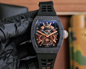 Hoogwaardig volautomatisch herenhorloge, emmervormige kast, Japans samurai RM47 horloge van hoge kwaliteit