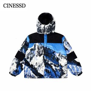 Hommes fourrure fausse face 1996 neige montagne doudoune canard rempli femmes hiver extérieur manteau Couples imperméable 231122