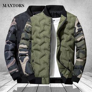 Hommes fourrure fausse fourrure hommes vestes et manteaux d'hiver vêtements d'extérieur Camouflage Bomber veste hommes coupe-vent épais chaud mâle Parkas militaire 220909