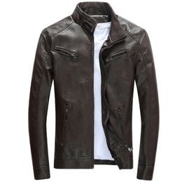 Heren bont faux locomotief lederen jas heren jaqueta de couro masculina vintage ontwerp motorfiets mannelijke casual jassen 230216