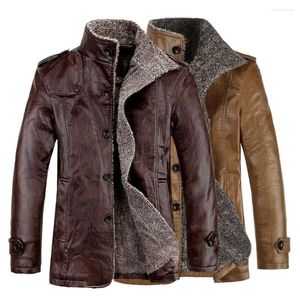 Hommes fourrure hiver 50% hommes quotidien Faux manteau pour peluche vêtements en cuir veste couleur affaires solide