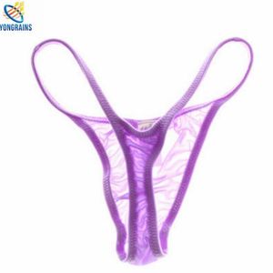 G-Strings pour hommes entiers TM hommes slips en soie de glace sac gourde type mâle translucide sexy slips pour hommes 3 pièces lot266E