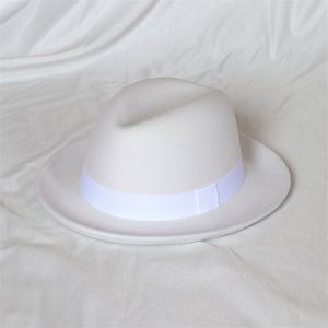  Sombrero de fieltro para caballero para hombre, sombreros de ala tacaña para mujer,  gorra Fedora para hombre y mujer, sombreros de moda simples americanos y europeos, gorras superiores pequeñas para hombre