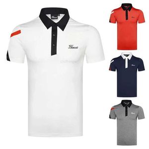 T-shirt de Golf pour hommes, vêtements de sport d'été, chemises à manches courtes, coupe sèche, Polo respirant pour hommes