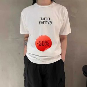 T-shirts de golieriy dopts masculins coréen LETTER LETTRE LOGO LIMITE