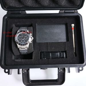 Heren Gray 40*12,3 mm Zwart 7750 Chronograph Heren Designer Mechanical Watches Business Designers kijken mode ronde AAAA Montredeluxe