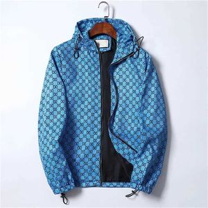 Veste Gucci pour hommes manteau de créateur luxe GGity tendance lettres mode sport à capuche marque coupe-vent loisirs veste à glissière GG lettre motif manteau NO9