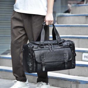 Handtas voor heren, reistas met grote capaciteit, crossbodytas voor zakenreizen met enkele schouder, Koreaanse versie multifunctionele bagagetas Trend 231015