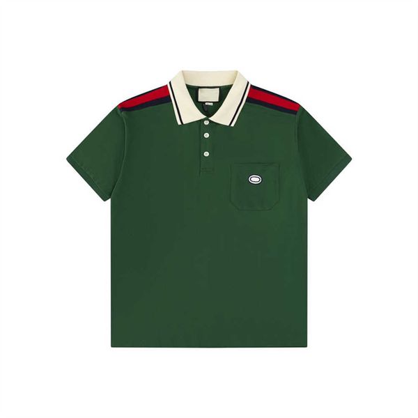 Polo décontracté de haute qualité pour hommes, chemise d'été de styliste pour hommes, T-shirt brodé, tendance High Street, haut T-shirts-xxl