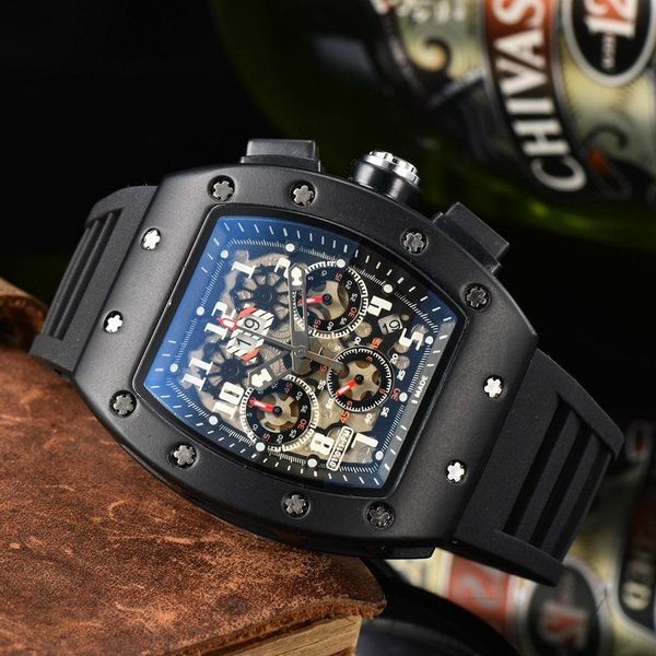 Montre homme de haute qualité 3A luxe militaire créateur de mode montre semaine calendrier type sport marque montre cadeau