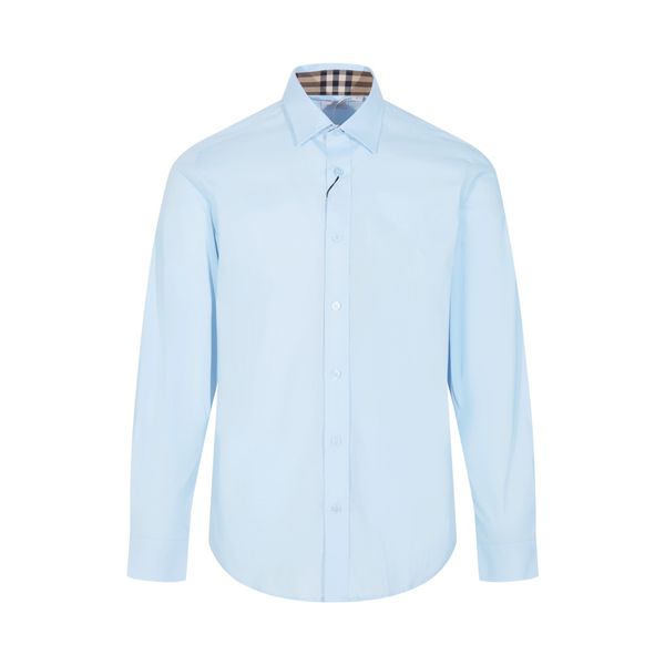 Versión alta para hombres Camisa informal formal de lujo camiseta de diseñador de seda delgada de manga larga ropa de moda