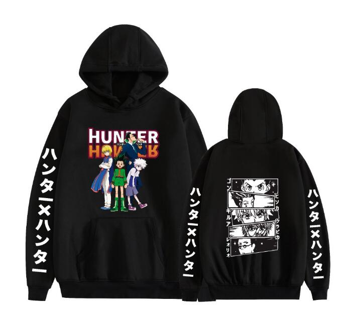 Herr huva tröja djävul mördare anime hoodie pullover tröja harajuku mönster tryckt topp casual hip hop street topp