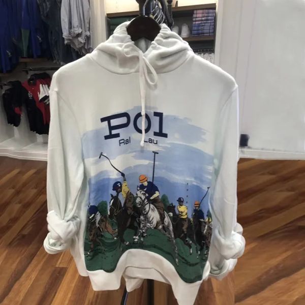 Pull à capuche pour hommes Motif complet Polos Pull en molleton impression designer manches longues Sweats à capuche survêtements