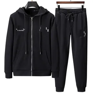 Le sweat à capuche masculin définit deux pièces Sweatshirts + Sweatpant Cardigan Coat Automne Automne Vêtements chauds Hiver Suisses de survêtement décontracté masculin Suisse007