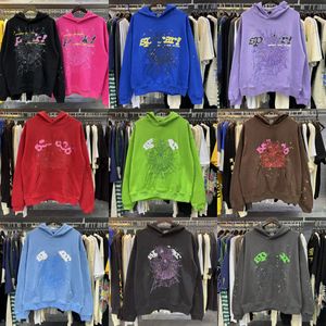 Designer heren tracksuits spiderweb letter print vintage hiphop hiphop hoodie hoogwaardige y2k casual katoen sweatshirts jabbers pak