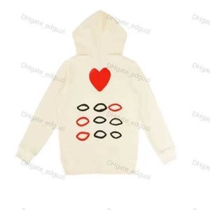 Herren-Kapuzenpullover, Damen-Reißverschluss, lockerer Mantel, Play-Sweatshirt, Commes-Cardigan, Des Small Red Heart-Jacke, Garcons Standard- und Fleece-Freizeitpullover, Cardigan c4