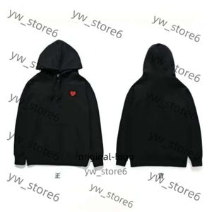 Sweats à capuche masculine Sweatshirts Femmes Zipper Loose Coat Play Sweatshirt Commes Cardigan des Small Red Heart Jacket Garcons Standard et Fleece AB30