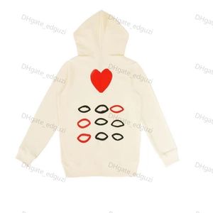 Sweat à capuche pour hommes Femmes Zipper Loose Coat Play Sweatshirt Commes Cardigan Des Small Red Heart Jacket Garcons Standard et Fleece Casual Jumpers Cardigan yh