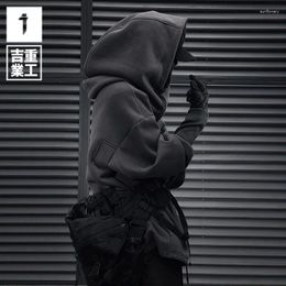 Heren Hoodies 11 Bybb's Dark 2024 Functionele hoodie Men Mode Wizard Hoody Sweatshirt Pullover Harajuku Hip Hop Streetwear Techwear