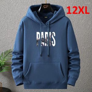 Sweats à capuche pour hommes 170KG grande taille 12XL 10XL hommes automne hiver épais sweat à capuche polaire mâle grand pull à capuche en vrac