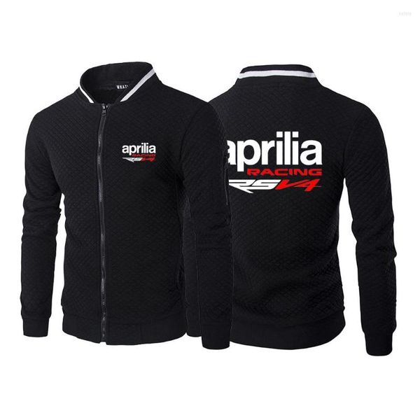 Sweats à capuche pour hommes 2022 Aprilia Racing RSV4 veste pour hommes à manches longues fermeture éclair col rond sweat sans capuche Harajuku Outwear Cardigan manteaux