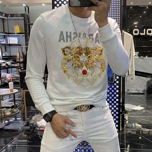 Sweats à capuche pour hommes 2022 diamant pull à paillettes hommes automne et hiver tendance beau ample décontracté sport T-shirt haut