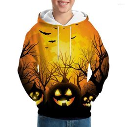 Heren Hoodies 2022 Vier seizoen Halloween Horror 3D Gedrukte Neutraal Casual coodie met lange mouwen Pennywise Michael Myers Pumpkin Haunted House