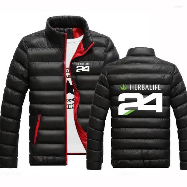 Sweats à capuche pour hommes 2022 HERBALIFE 24 homme personnalisé coton hommes hiver chaud vestes couleur unie impression fermeture éclair manteaux décalcomanie conception