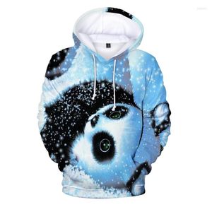 Heren Hoodies 2022 - Hooded trui sweatshirt 3D print foto panda hoodie pocket pullover dames