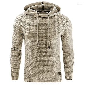 Men's Hoodies 2022 Men Brand Male Plaid Hooded Sweatshirt Mens Hoodie Tracksuit Sweat Coat Casual Sportswear M-4XL Drop