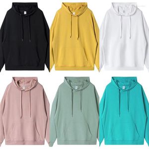 Sweats à capuche pour hommes 2022 solide blanc pour sweat à capuche personnalisé hommes femmes haute qualité coton basique sweats réguliers Streetwear à capuche