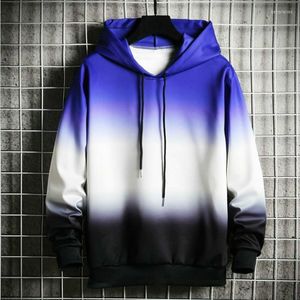 Heren Hoodies 2022 Spring en Autumn Hoodie Men's Selfcultivatie Hooded Hooded Pullover Color Matching Youth Fashion knappe jas
