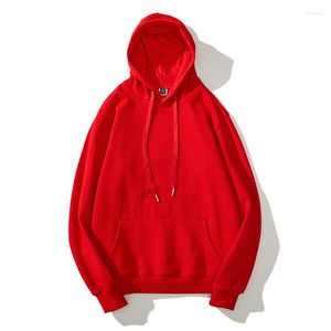 Hommes Hoodies 2022 Style Hommes Automne Pur Coton À Capuche Mâle À Capuche Solide Couleur NET Édition Lâche Et Plus-size En Gros Personnalisable XM0