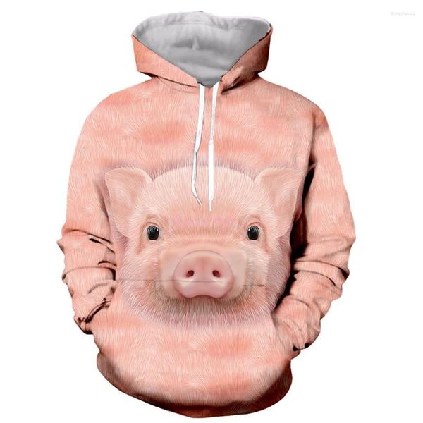 Sudaderas con capucha para hombre 2023- 3D Animal Cerdo Vaca Linda Moda Manga larga Estampado Cremallera/Sudadera con capucha/Camiseta/Chaqueta/Hombres/Mujeres Sudadera con capucha y para niños