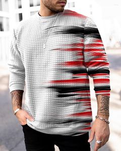 Heren Hoodies 2023 3D Fall High End Designer Men Classic Casual Stripe Pullers Business Brand Sweater
