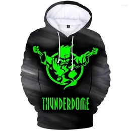 Heren Hoodies 2023 3D Thunderdome Music Festival Hardcore Stijlvolle Hoodie Mannen/Vrouwen Streetwear Sweatshirt Sport Jongens/Unieke Kleding