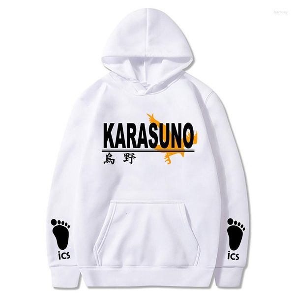 Sweats à capuche pour hommes 2023 Anime Haikyuu Cosplay Sweat à capuche Y2K Harajuku Sweat Karasuno High School Pull Veste à capuche Sportswear