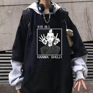 Sweats à capuche pour hommes 2023 Anime Tokyo Revengers hommes femmes mode Harajuku Hanma Shuji Hip Hop pull sweat unisexe automne vêtements