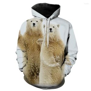 Heren Hoodies 2023 Herfst en winter Grappig schattig Animal 3D Printing Fashion Trend Top verkopende Russische Bear Hoodie Sweatshirt