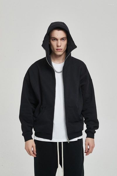 Sweats à capuche pour hommes 2023 automne et hiver sweat à capuche masqué 360g polaire épais costume fermeture éclair hommes