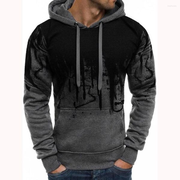 Sweats à capuche masculine 2023 Automne Hiver Fashion Men Sweats Sweats décontractés Sudadera Hombre Floral Print Sweethirt