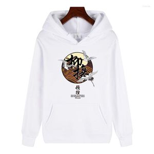 Heren Hoodies 2023 Fall Retro Graphic Hooded Pullover Sweatshirt Streetwear Katoen Witte Hoodie Hip Hop Kangaroo Pocket