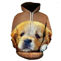 Sweats à capuche pour hommes 2023 Mode Animal Dog 3D Impression Sweat à capuche et décontracté Mignon Pet Design Manteau à capuche Amusant Sweat-shirt Veste Stree