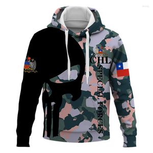 Sweats à capuche pour hommes 2023 mode Anime homme marine Europe Camouflage sweats enfants surdimensionné Vintage crâne à capuche