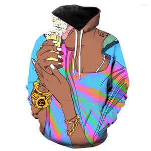 Sweats à capuche pour hommes 2023 Sweat-shirt à la mode pour hommes / femmes Impression 3D Motif de personnage de dessin animé Slim Unisexe Élégant à capuche