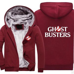 Sweats à capuche pour hommes 2023 Ghostbusters Film Hiver Hommes Polaire Chaud Haute Qualité Épais Pulls Mode Streetwear Col Roulé Sweat À Capuche Sweat