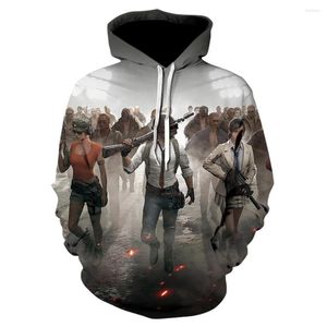 Heren Hoodies 2023 Hoogwaardige 3D-bedrukte Hoodie Pubg Game Men Women Jacket Fashionshirt Winter Casual Coat S-5XL