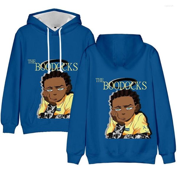 Sweats à capuche pour hommes 2023 HIP HOP The Boondocks Sweatshirts Hommes Femmes 3D Print Pull Mode Survêtement Vêtements