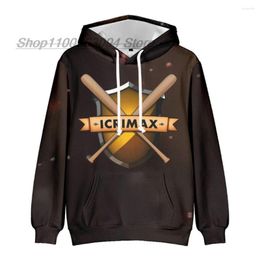 Heren Hoodies 2023 Icrimax Merch Hoodie Sweatshirts Unisex Pullover Hip Hop Streetwear Tiener Kinderkleding