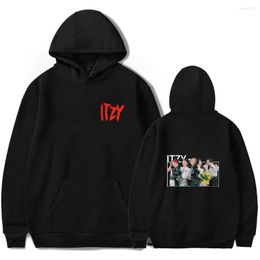 Heren Hoodies 2023 ITZY CRAZY IN LOVE 2D Digital Printing Losse Lente En Herfst Hooded Trui Voor Mannen Vrouwen